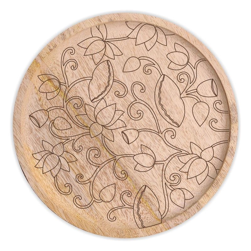 Pichwai Lotus Pre Marked Wall Plate
