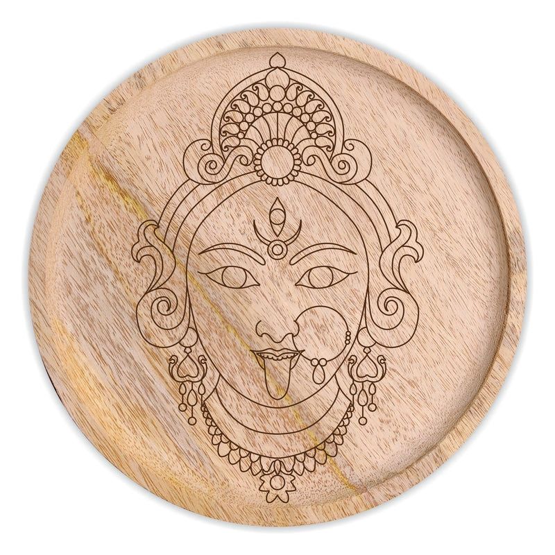 Durga Maa Pre Marked Wooden Wall plates