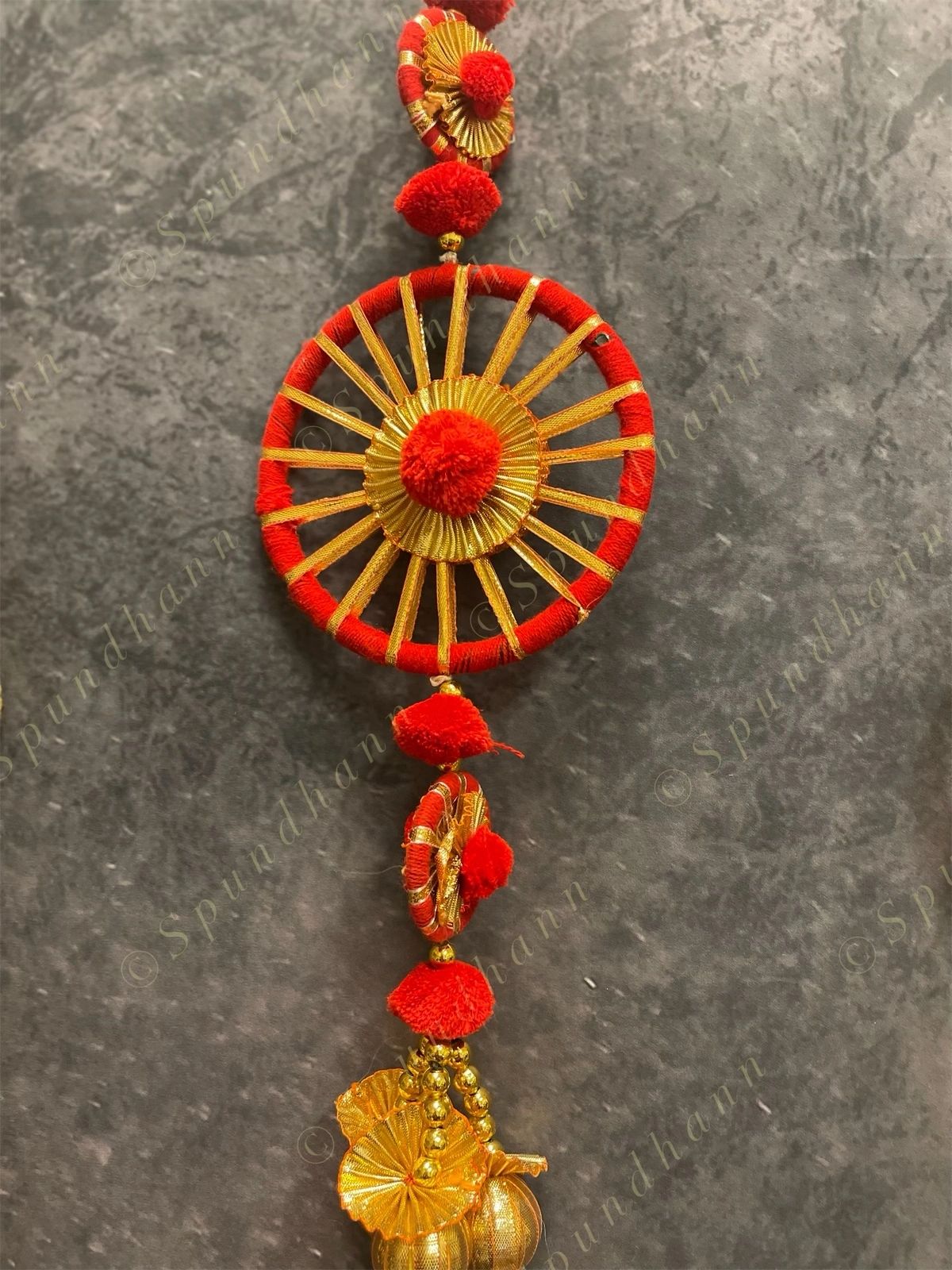 Chakri and Pom Pom mini Dangler Pair
