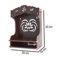 Lotus Design Wooden MDF Temple Decorative 2