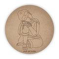 Round Buddha MDF Pre Marked Cutout