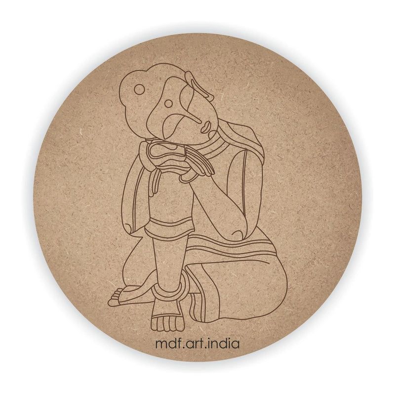 Round Buddha MDF Pre Marked Cutout