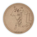 Round Cow MDF Pre Marked Cutout