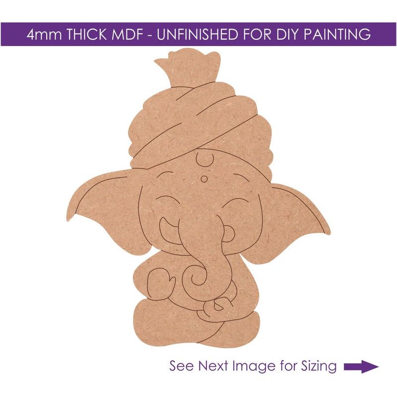 Baby Ganesha Pre-Marked Cutout