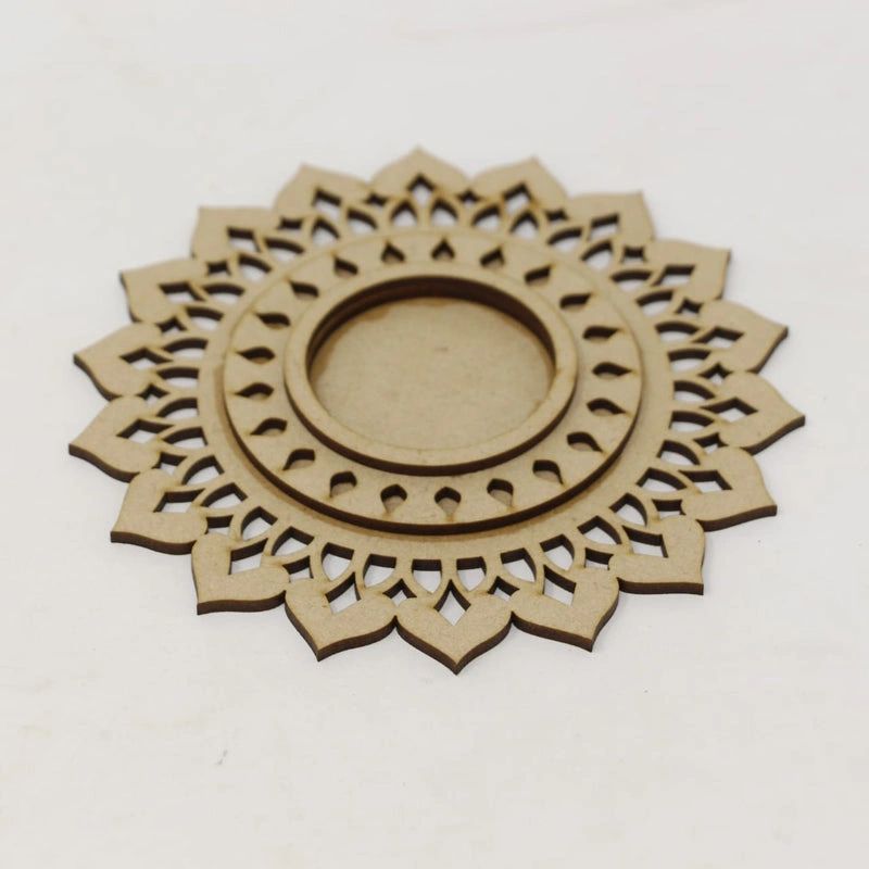 Designer 3 Layer MDF Tea Light Holder