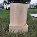 Wooden Name Plate With Planter - 12x8 inch / Pinewood