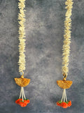 Chameli Danglers with Gota & Marigold Tassels Set of 2