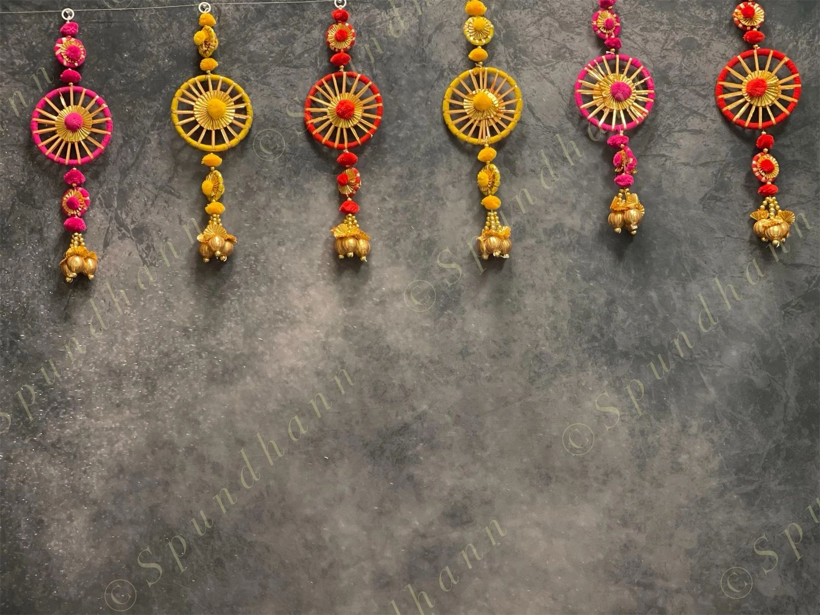Chakri and Pom Pom mini Dangler Pair