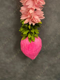 Pink Chameli & Pink Lotus Bud Single Dangler