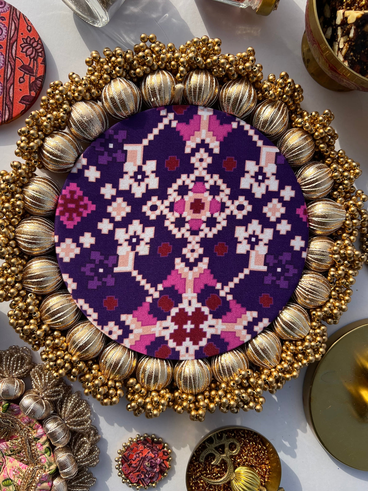 Jay Mata Di Platter-8 inches