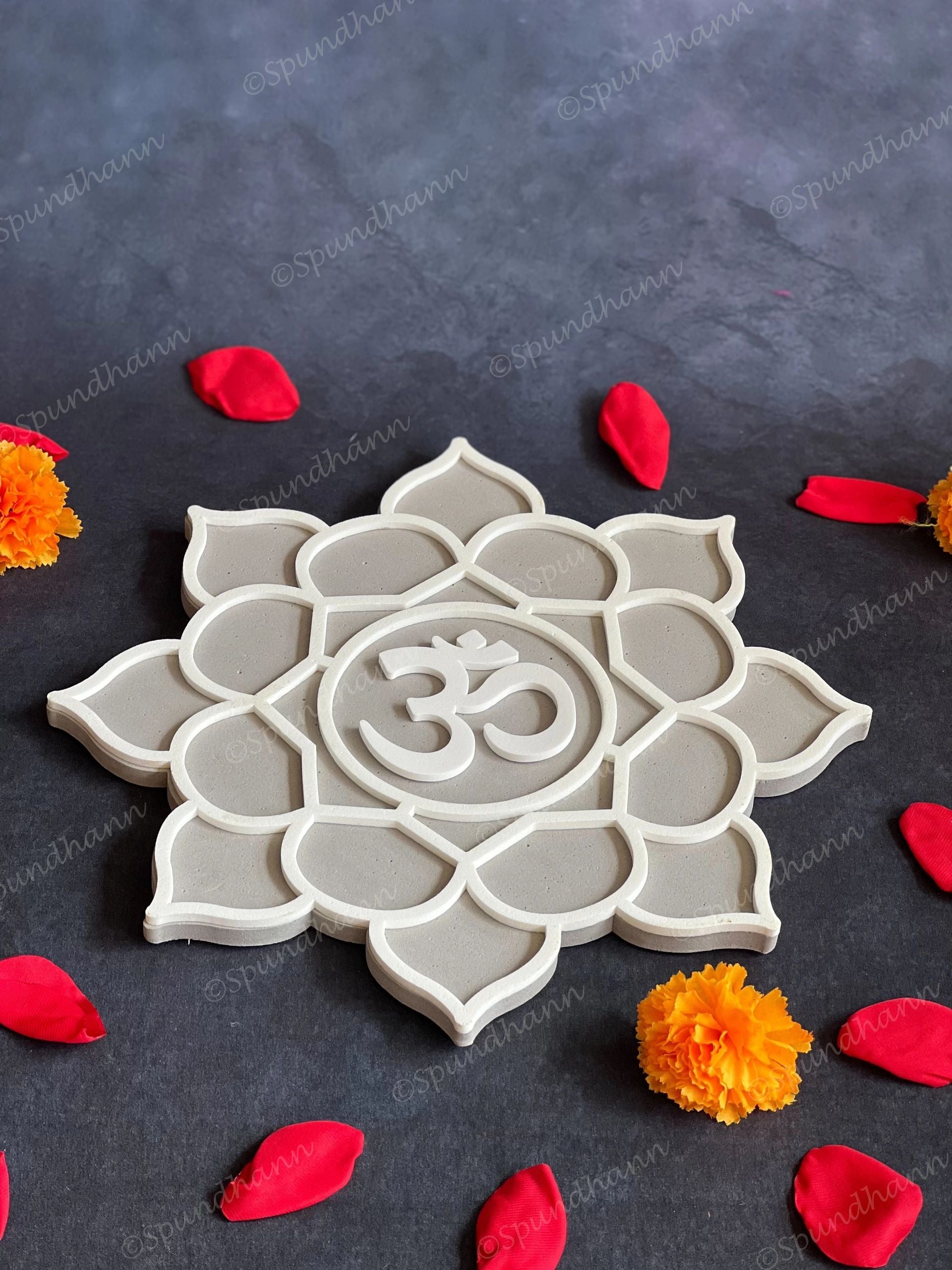 Floral OM Set DIY Fill in Rangolis