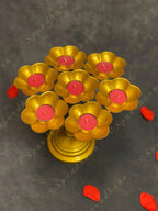 Standing Metal Multi Flower Rangoli