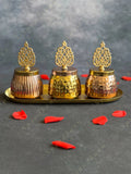 Small Canister with Decorative Taj Lid