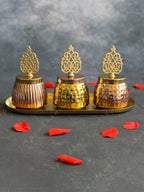Small Canister with Decorative Taj Lid