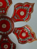 Festive Diya Rangoli Decor