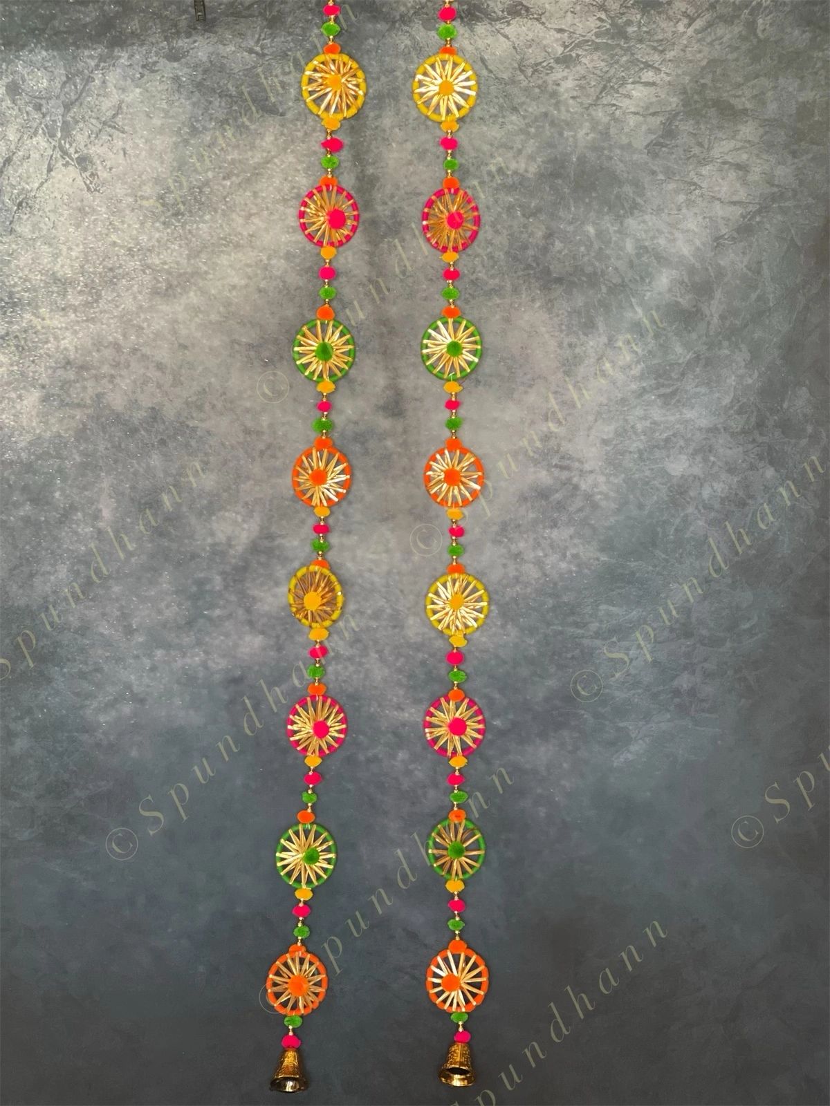 Chakri Colorful Long Wall Hanging Set of 2