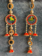 Colorful Parrot Jhumki Set of 2