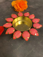 Colorful Studded Tea Light Holder
