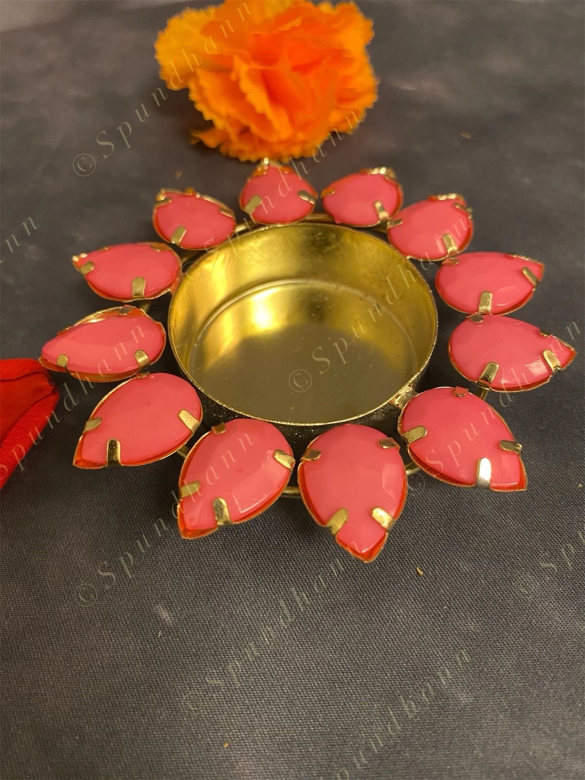 Colorful Studded Tea Light Holder