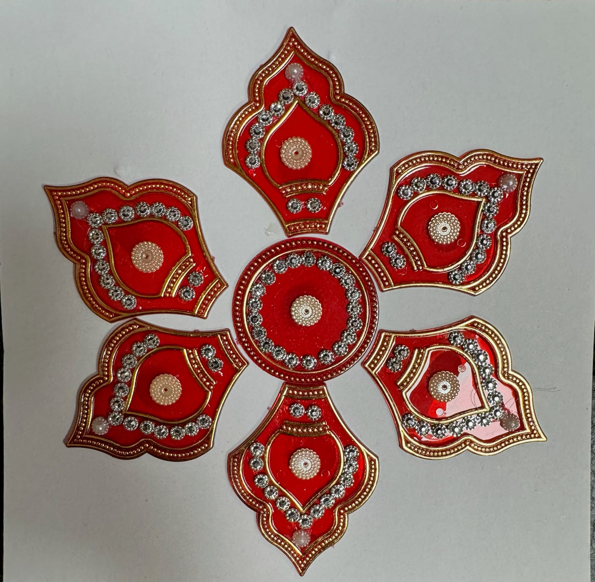Festive Diya Rangoli Decor