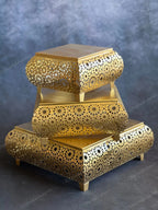 Metal Star Art Cutwork Chowki Stools