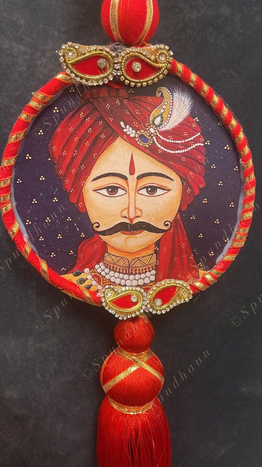 Rajasthani Pichwai Art Chameli String Dangler