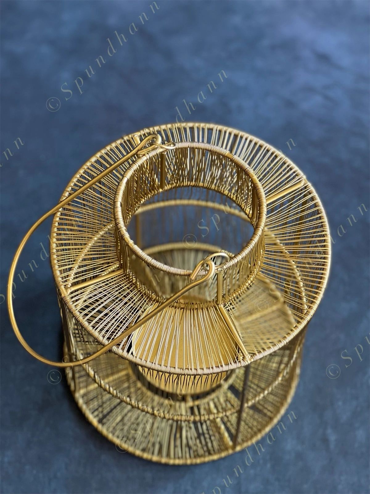 Luxe Golden Wire Lantern