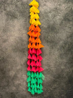 Soft Net Multicolor Long Danglers Pack of 4 Strings