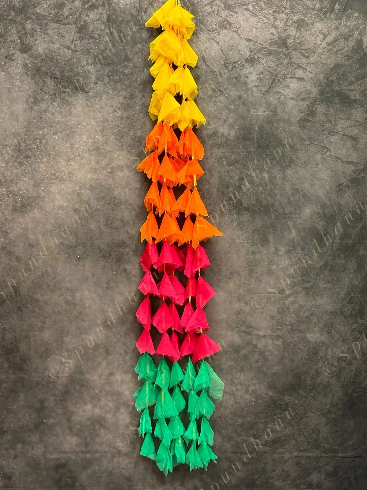 Soft Net Multicolor Long Danglers Pack of 4 Strings