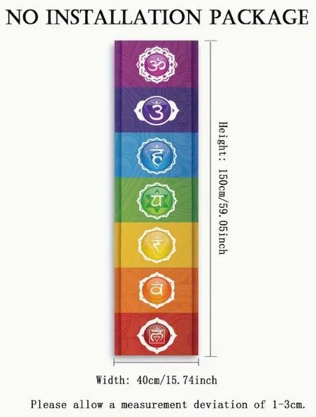 Psychedelic Wall Decoration Chakras Tapestry