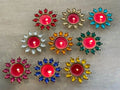 Gemstone Studded Tea Light Holder