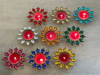 Gemstone Studded Tea Light Holder