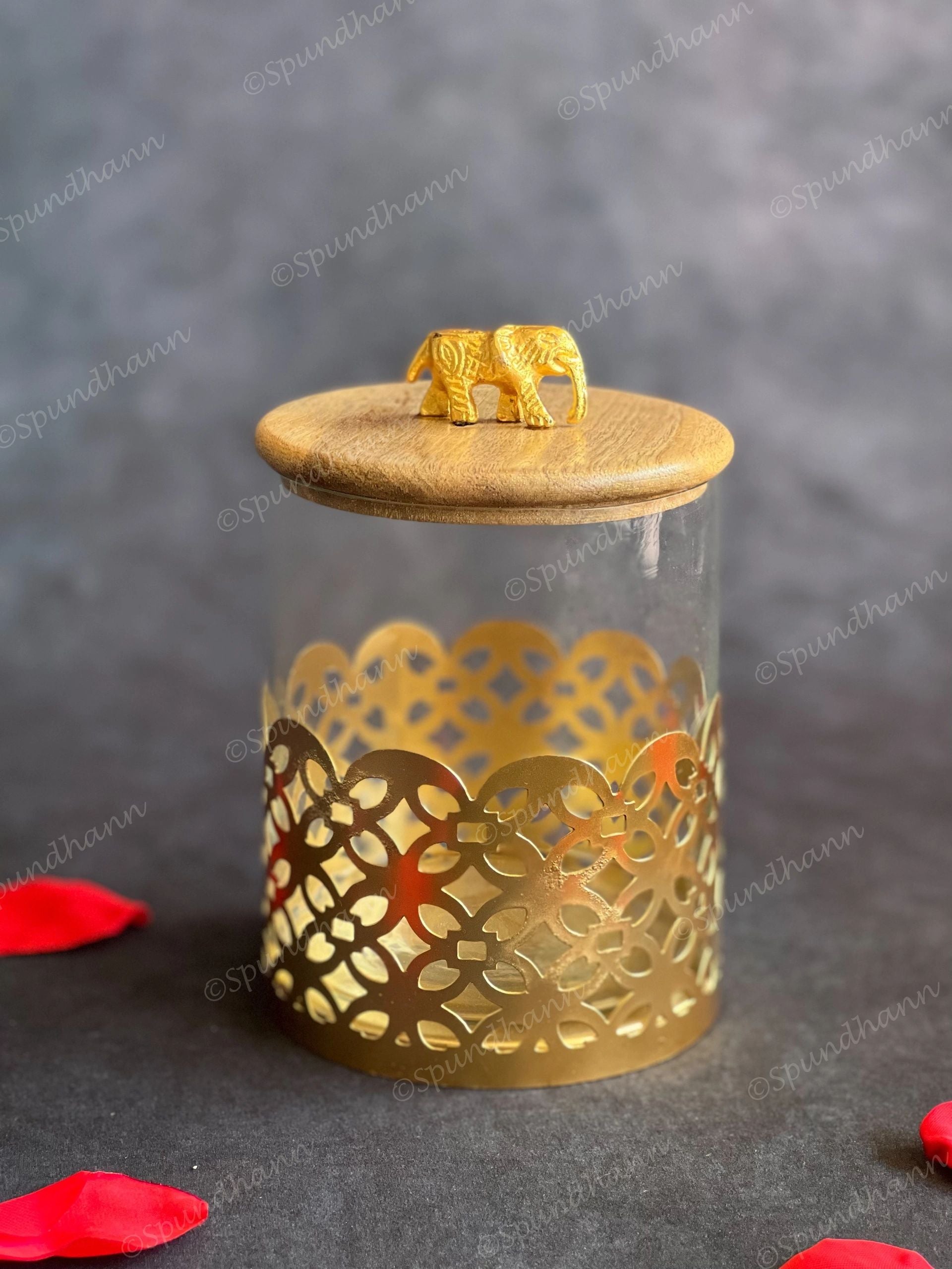 Elephant Glass Cookie Jars