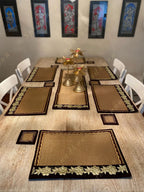 Dining Table Placemats, Runner & Coaster Set