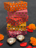 Paper Box with German Silver Tea Light Holders