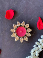 Gemstone Studded Tea Light Holder