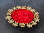Floral & Stone Studded Urli