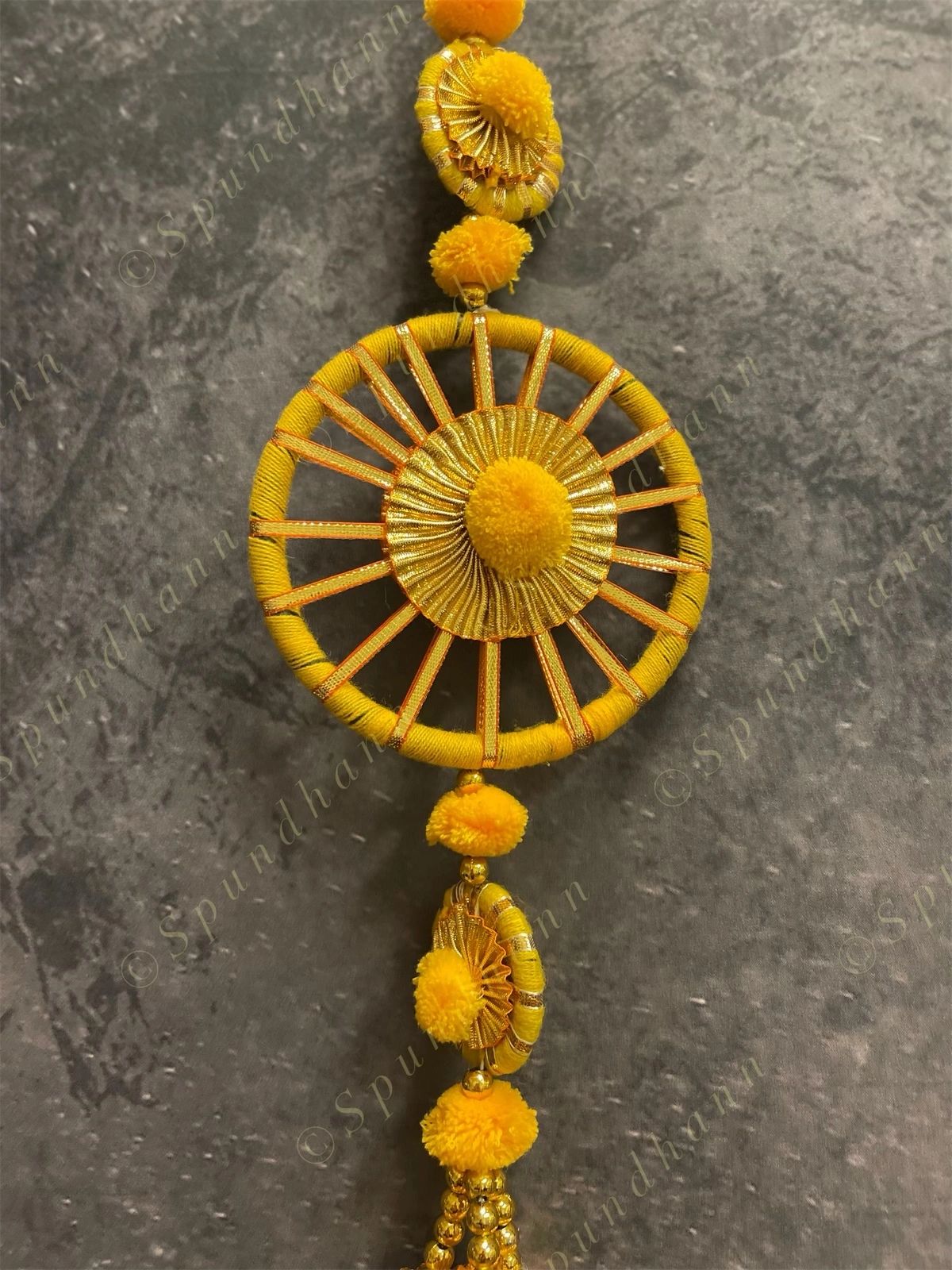 Chakri and Pom Pom mini Dangler Pair
