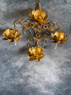 Lotus & Butterfly Wall Hanging Tea Light Wall Decor
