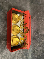 Ganesh Lakshmi Om Shadow Tea Light Holder With Gift Box