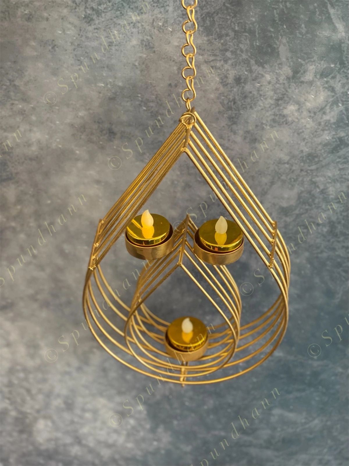 Drop in drop Wall Hanging Tea Light Holder