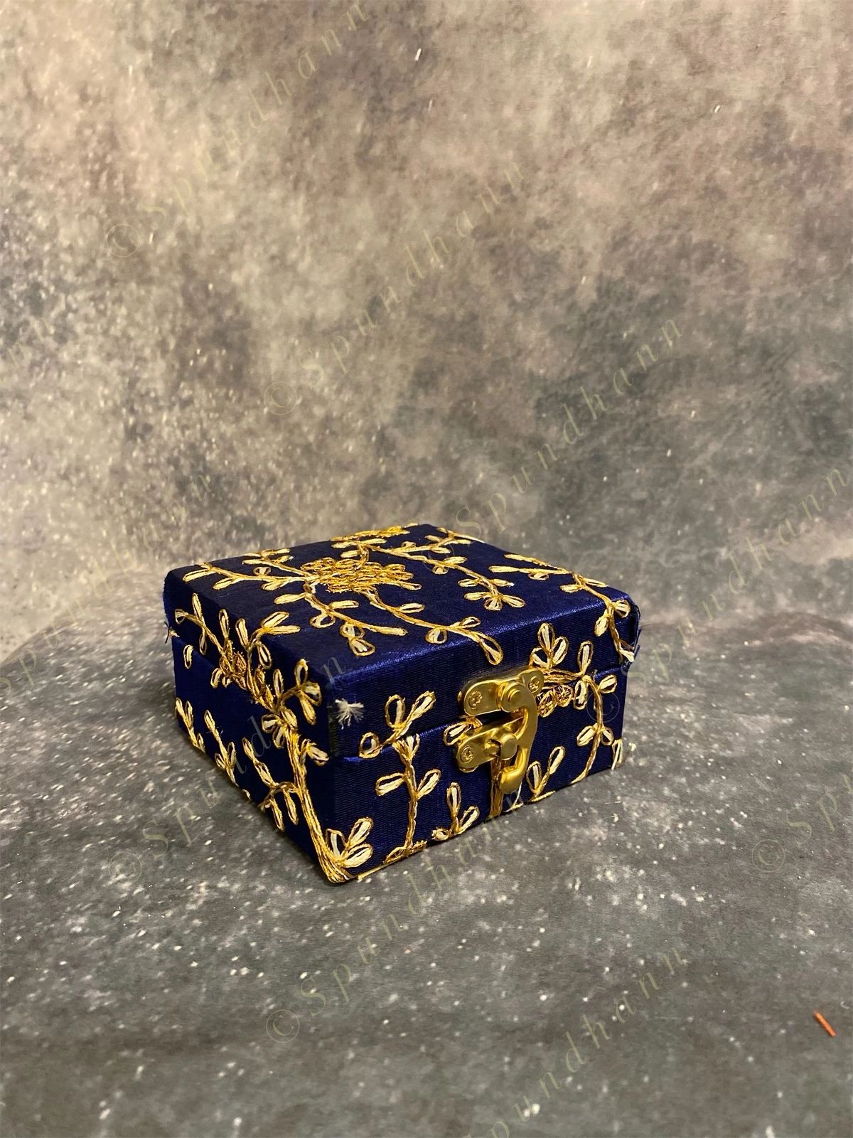 Square Floral Embroidered Gift Box Only