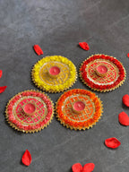 Round Gota Flower Tea Light Holder