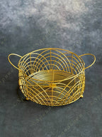 Golden Wire Fruit Basket