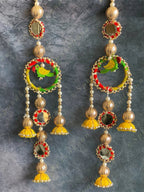 Colorful Parrot Jhumki Set of 2
