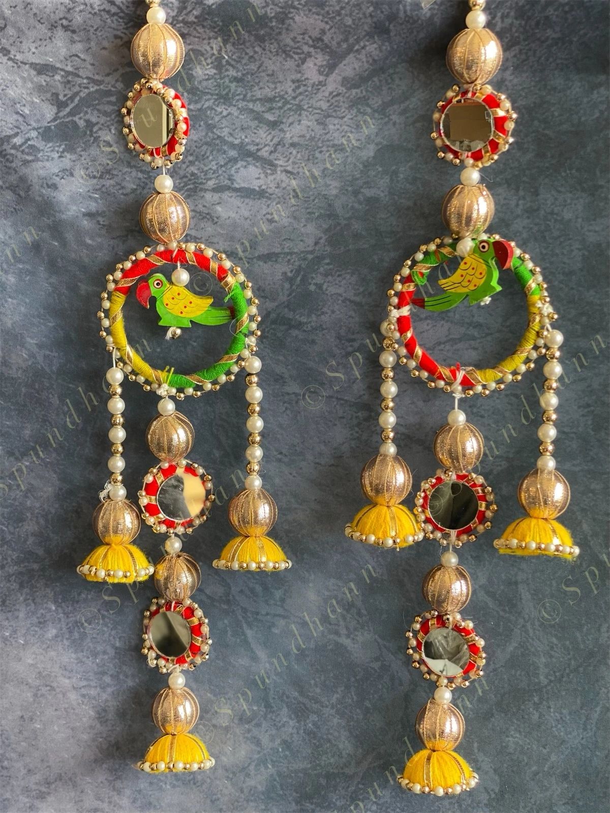Colorful Parrot Jhumki Set of 2