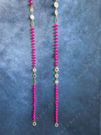 Pom Pom & Mirror Danglers Set of 4