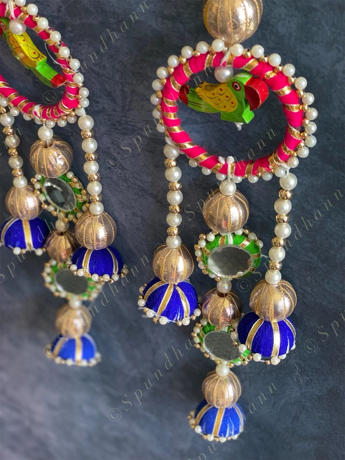 Colorful Parrot Jhumki Set of 2