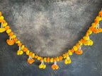 Marigold Yellow & Orange Floral Line Toran