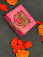 Decorated Gift Box with Lotus Danglers